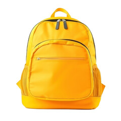 School backpack isolated. Illustration AI Generative.