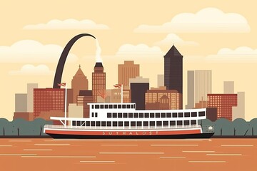 Illustration of St. Louis Missouri