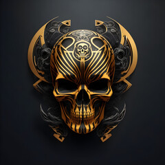 Golden Skull Imagery | High-Quality Images of Luxurious Gold Skulls for Your Creative Design Projects