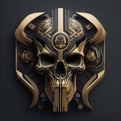 Golden Skull Imagery | High-Quality Images of Luxurious Gold Skulls for Your Creative Design Projects