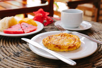breakfast with coffee