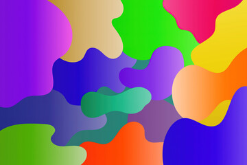 Abstract background of colorful shapes	