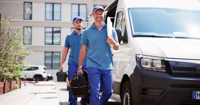 Technician Electrician Man With Cable