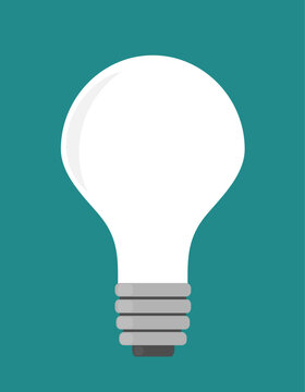 Light bulb icon vector.