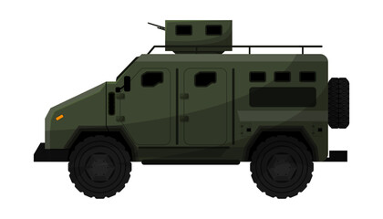 Military production. New type of weapon flat vector illustration.
