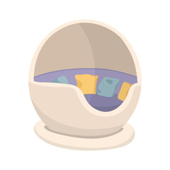 Garden outdoor furniture. Furniture for rest relaxation cartoon vector