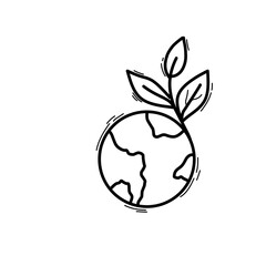 doodle ecology icon
