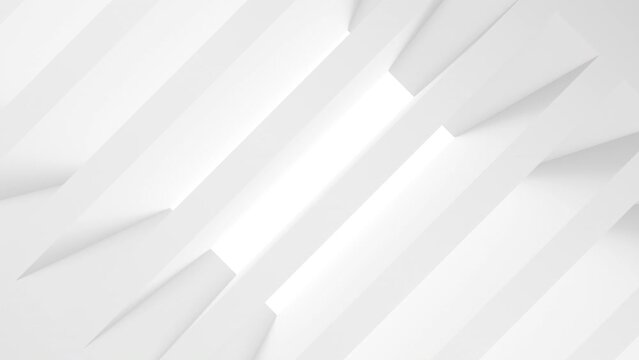 Futuristic abstract white background. Seamless looping animation