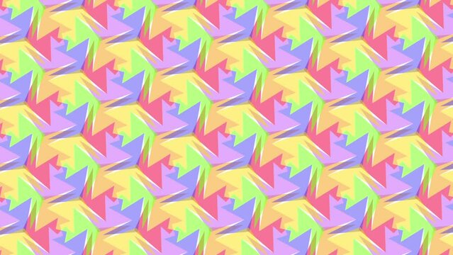 Polygon-6a Animated Rainbow Pattern (Sequence B1)