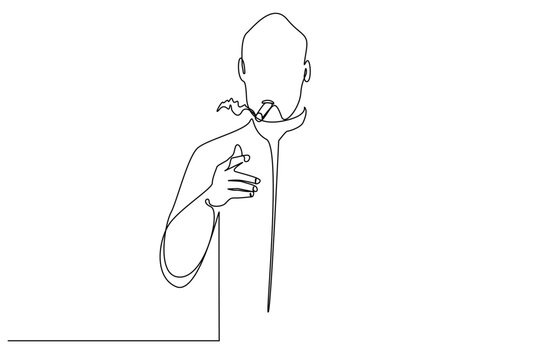 recommend clip art: old man cool smoking cigar line art