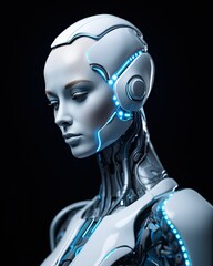 Beautiful Humanoid Robot Portrait
AI-Generated