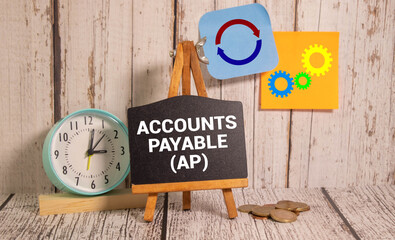 text Accounts Payable - AP on white paper
