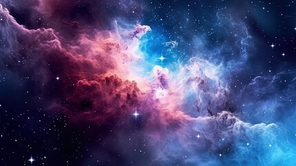 Fototapeta na wymiar Colorful space galaxy cloud nebula. Starry night cosmos. Universe science astronomy. Supernova background wallpaper