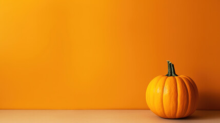 Pumpkin background with copy space