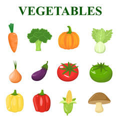 set of vegetables