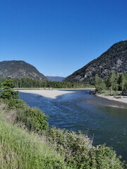 Similkameen river. Nature and landscape in British Columbia, Canada.