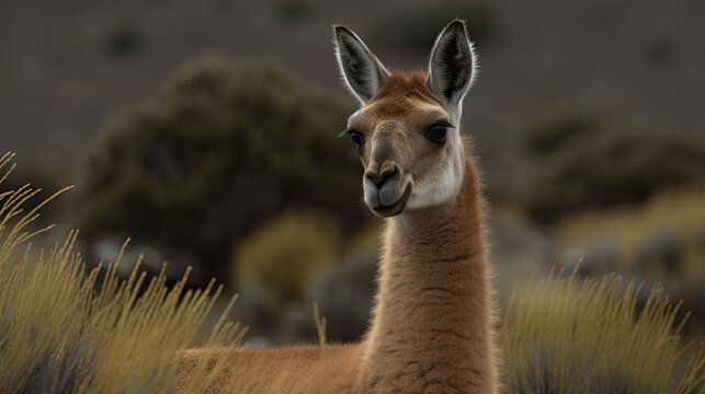 an animal that looks like a llama. Generative AI