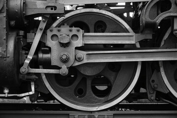 Obraz na płótnie Canvas D51形蒸気機関車の動輪