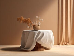 Scene for product presentation, generative ai