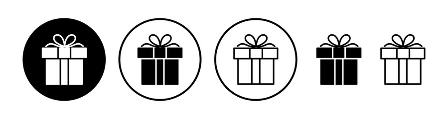 Gift icon vector. gift box icon. birthday gift