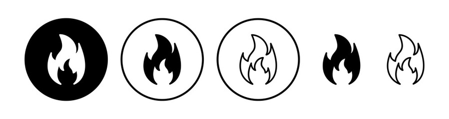 Fire icon vector. fire flame icon