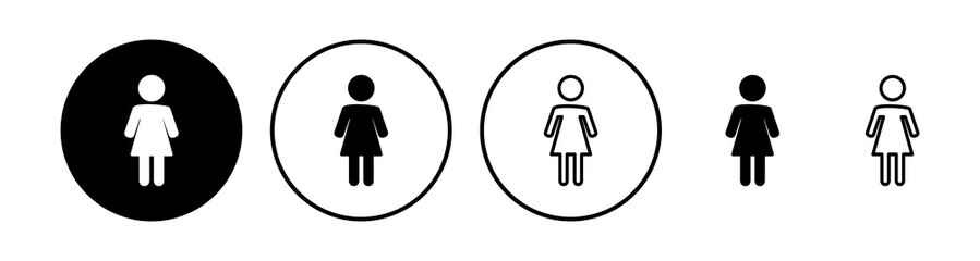 Female icon vector. toilet icon. restroom sign. gender