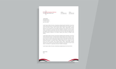 corporate modern letterhead design template