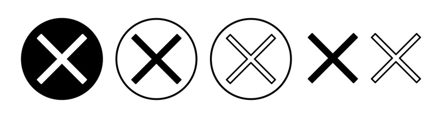 Obraz premium Close vector icon. Delete icon. remove, cancel, exit symbol.