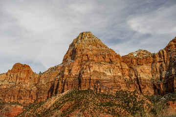 Fototapeta premium Landscape photograph taken in Zion National Park in Utah.