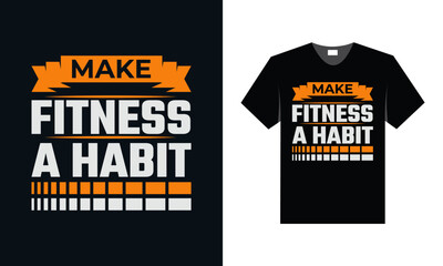 best typography t shirt design for gym and fitness motivation and inspiration