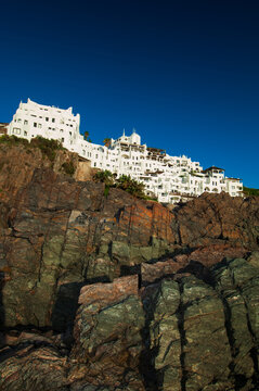Casapueblo, a museum and hotel in the town of Punta Ballena, near the resort town of Punta Del Este, Uruguay