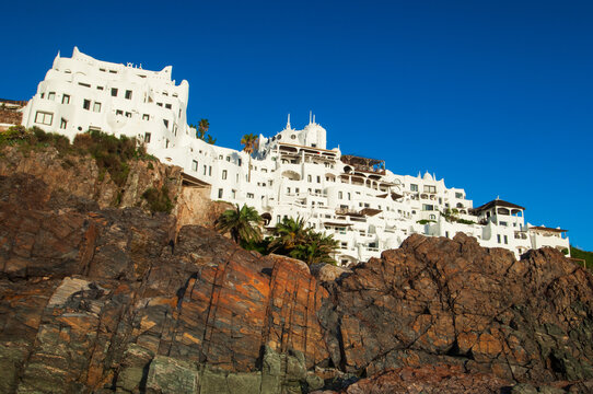 Casapueblo, a museum and hotel in the town of Punta Ballena, near the resort town of Punta Del Este, Uruguay