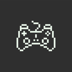 this is Game icon 1 bit style in pixel art with white color and black background ,this item good for presentations,stickers, icons, t shirt design,game asset,logo and your project.