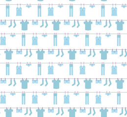 かわいい下着のイラスト　シームレスパターン素材