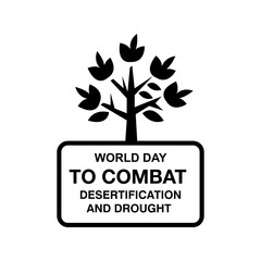 World Day to Combat Desertification & Drought , celebrate, greeting card vector illustration..eps