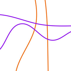 Orange And Purple Grid Graphic Lines Background 