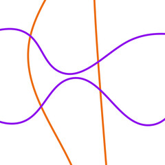 Orange And Purple Grid Graphic Lines Background 