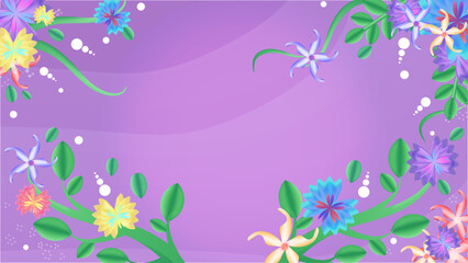 Obraz na płótnie Canvas abstract floral background with flowers