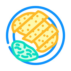 tonkatsu japanese food color icon vector. tonkatsu japanese food sign. isolated symbol illustration