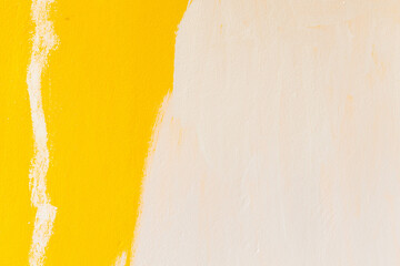 Naklejka premium Grunge​ of​ yellow​ wall​ background​ texture.