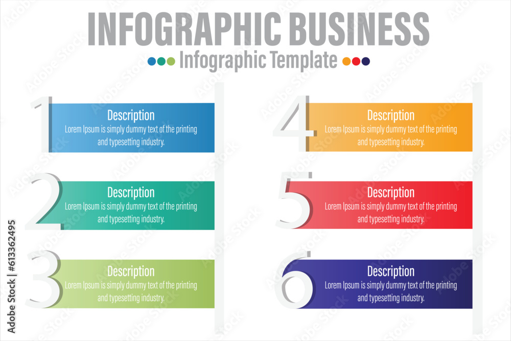 Poster abstract infographics number options template. vector illustration. can be used for workflow layout,