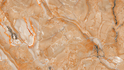 Textured of the Orange marble background. Light orange marble surface texture background