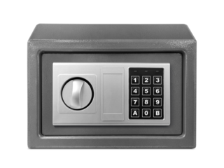 Small safe box, transparent background