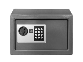 Small safe box, transparent background