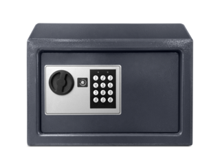 Small safe box, transparent background