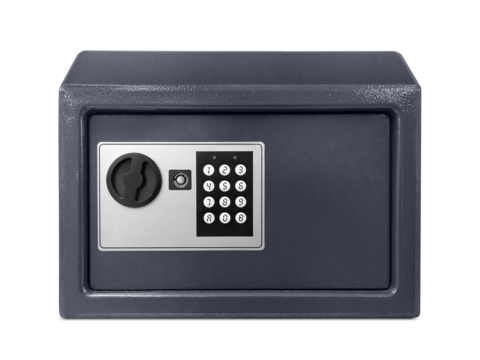 Small safe box, transparent background