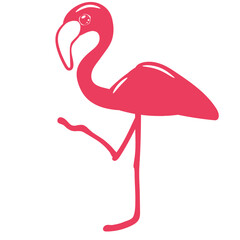 illustration of a flamingo vector