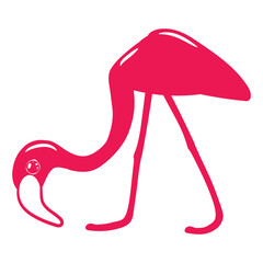 flamingo icon vector