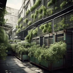 Garden in a Repurposed Space