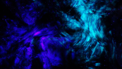 hyperreal ultraviolet nebula art